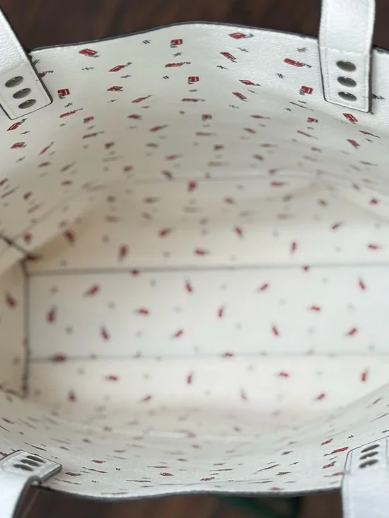 Harrods White London Print Large Tote Bag NWOT - Picture 6 of 6